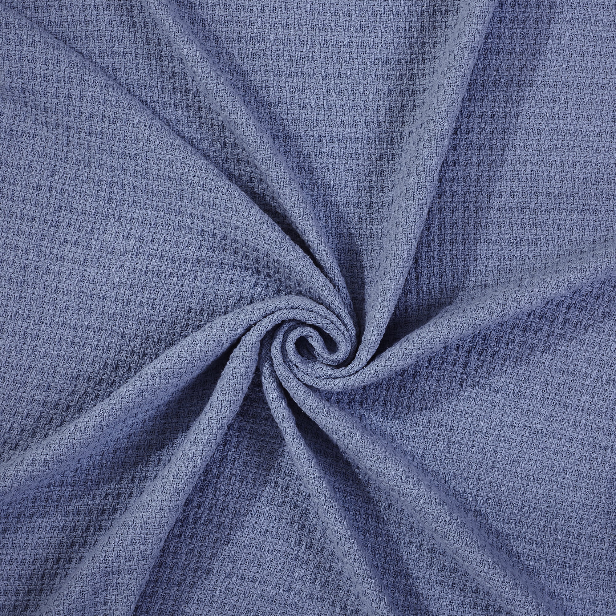 Modern Thread Denim Waffle Weave 100% Cotton Adult Thermal Blanket, Twin