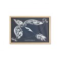 thumbnail image 1 of Zodiac Wall Art with Frame, Astrology Sign Sagittarius with Flower Images Planetary Impacts on Nature Theme, Printed Fabric Poster for Bathroom Living Room, 35" x 23", Grey and Blue, by Ambesonne, 1 of 2