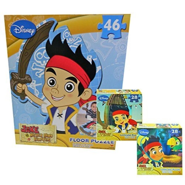 jake and the neverland pirates giant floor puzzle with 2 lenticular