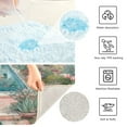 thumbnail image 4 of Toilet Rug Rectangle Bathroom Rugs Non-Slip Soft Plush Machine Washable Contour Bath Mat Peacock in Gardens 24x16, 4 of 9