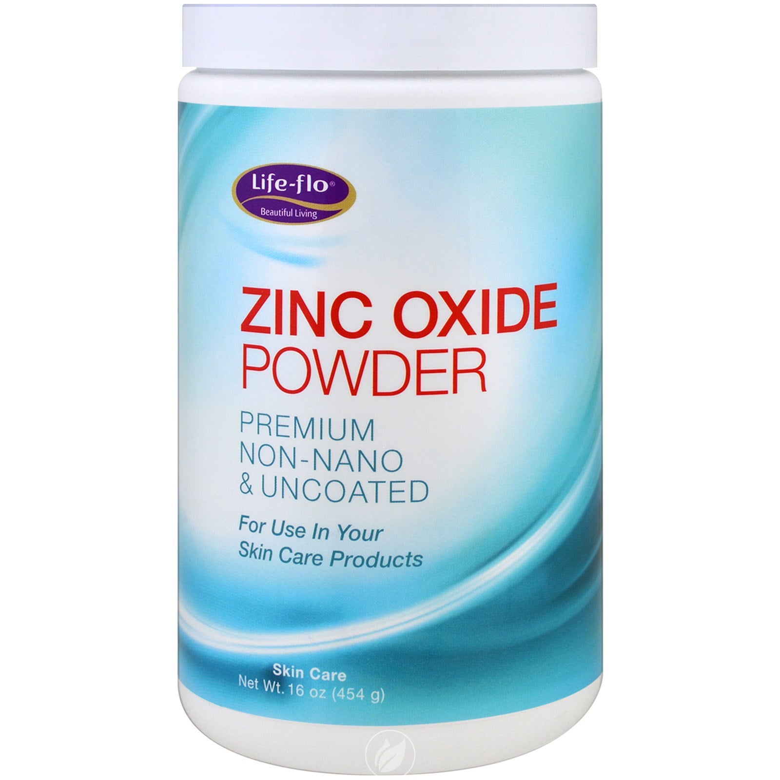 LifeFlo Health Care Zinc Oxide Powder 16 Ounce, Pack of 2
