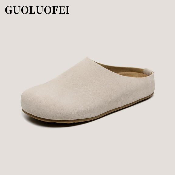 Women's Blain Genuine Suede Slip-On Clogs with Memory Foam & Chic Buckle Mule - Comfortable, Non-Slip, Wide Widths Available