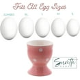 thumbnail image 2 of Servette Home Egg Cup Cute Ceramic Soft Boiled Egg Holder - Set of 2 (Pink Polka Dot), 2 of 6