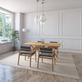 thumbnail image 2 of Juego de Comedor de Madera con 4 Sillas Tapizadas para 4 Personas, Mesa y Sillas para Comedor y Cocina, Midtown Concept Capri, Roble y Gris Oscuro, 2 of 5