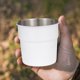thumbnail image 1 of Taza de acero inoxidable para camping, 300 ml, para viaje, a prueba de fugas, duradera, grado 304, para senderismo, actividades al aire libre, bebidas frías, cerveza, apta para alimentos,, 1 of 9