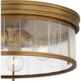 thumbnail image 7 of Quoizel Theodora 3-Light Weathered Brass Flush Mount, 7 of 7