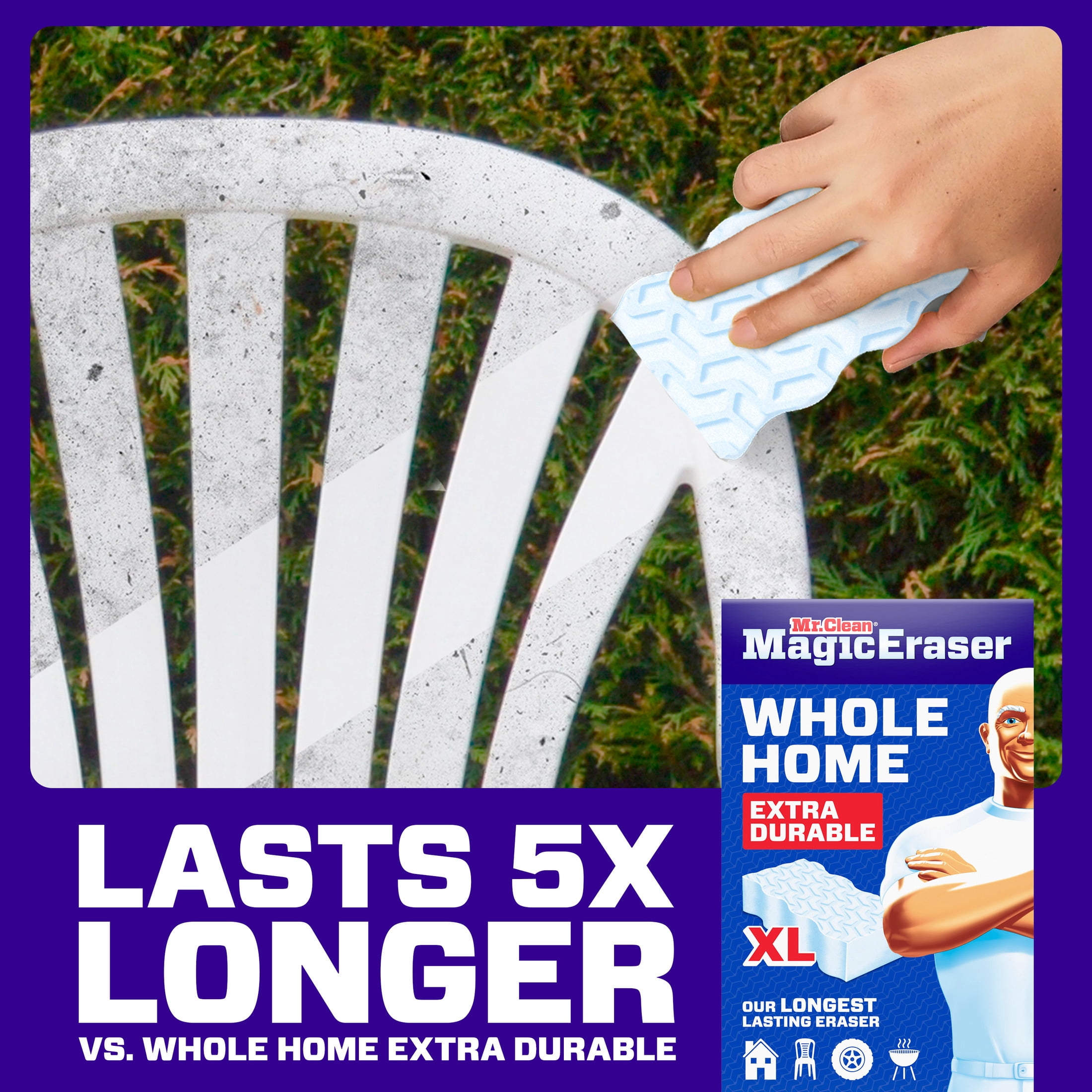 Mr. Clean Magic Eraser Sponge, Whole Home Extra Durable XL, 8ct
