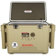 ENGEL 30 Qt Live Bait Pro Cooler with Rechargeable Aerator - Silver 30 Qt