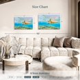 thumbnail image 4 of Elephant Stock Turtle Dive Wall Art - Horizontal Canvas Wall Art - Living Room Wall Decor - Animal Canvas - Yellow And Green Decor - 30" x 20", 4 of 8