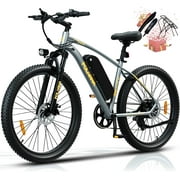 Vélo électrique pour adultes 27.5", vélo électrique de montagne 500W Peak, vélo électrique avec batterie 48V 15Ah, Shimano 7 vitesses pour hommes/femmes pour la croisière en ville.