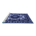 thumbnail image 2 of Ahgly Company Machine Washable Indoor Rectangle Oriental Blue Industrial Area Rugs, 4' x 6', 2 of 4