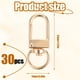 thumbnail image 4 of Injueey 30x ganchos de presión de gatillo ligeros dorados para bolsas de bricolaje fáciles de garantizar seguridad compactos y flexibles Almacenamiento y organización del hogar, 4 of 6