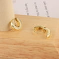 thumbnail image 6 of Lancharmed Stud Earrings Round 14K Gold Plated Earring Gifts for Women, 6 of 7