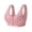 Pink, variant on 2 Pack Womens Bras Casual Solid Color Vest Middle Elderly Bras