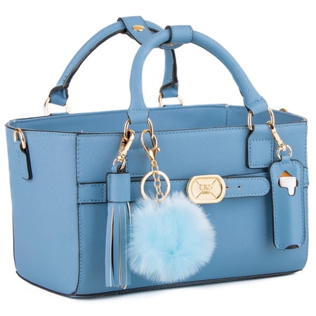 CRS Cross Rink Side Tote - Accessory Skate Bag for Figure Skating Ice Skating Roller Skating Inline Ballet Dance Cheer Tennis (Blue-Sky Tote and Style Gift Set)