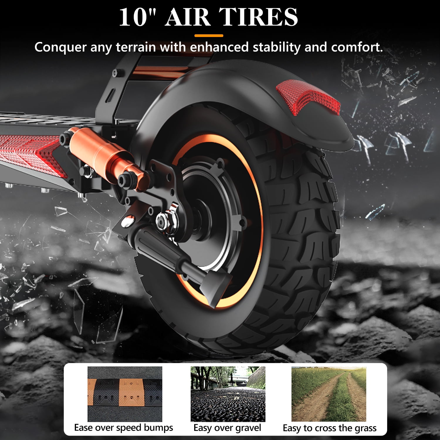 Mother's Day 12.5AH 48V 800W Electric Scooter Max 45KM/H & 25-40KM with Seat, 10 inch Tires, iENYRID Kick Scooter Commuter for Adults & Teens & Kids