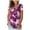 Purple, variant on Aayomet Tops For Women Casual Fall Womens Loose Fit Tshirts Short Sleeve Summer Tops Casual Workout Yoga Tunic T Shirts Tops,Multicolor 5XL