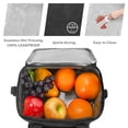 thumbnail image 6 of Tirrinia Large Insulated Lunch Bag for Men, Women, Adult Double-Layer Leakproof Bag, Black, 6 of 8