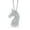 925 Sterling Silver, variant on Gem Stone King Unicorn Horse Animal Moissanite Pendant Necklace for Women By Keren Hanan | 925 Sterling Silver | 0.55 Cttw | 16X10MM | Color G-H | With 18 inch Chain