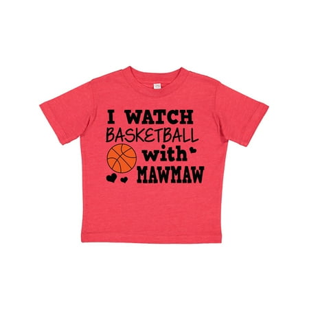 

Inktastic I Watch Basketball with Mawmaw Gift Toddler Boy Girl T-Shirt