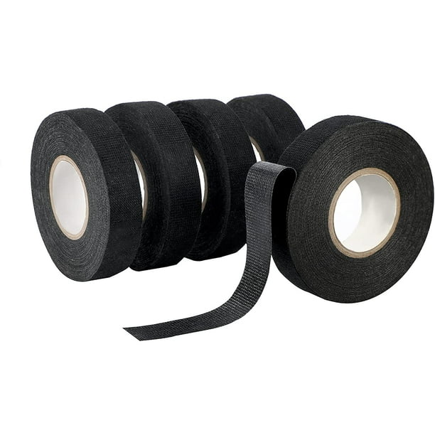 HTAIGUO 5 Rolls of Harness Tape, Heat Resistant Fabric Cloth Tape