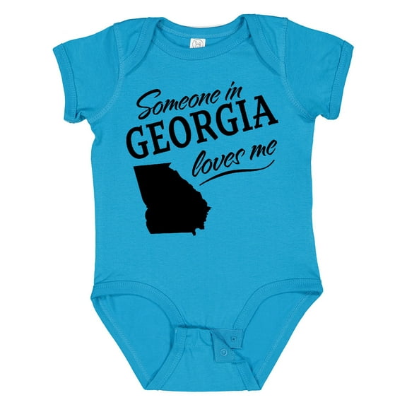 Inktastic Someone in Georgia Loves Me Boys or Girls Baby Bodysuit