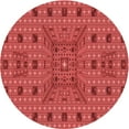 thumbnail image 1 of Ahgly Company Machine Washable Indoor Round Transitional Red Area Rugs, 6' Round, 1 of 7