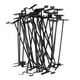 thumbnail image 5 of Ganchos Para Paneles, Clavijas De Listones, 30 Piezas, Hierro Negro Para Garaje, 5 of 7