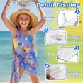 thumbnail image 5 of SEANATIVE 7-8 Year Kid Girl Swimsuit with Mesh Skirt Coverup One Piece Bathing Suit Comfortable Stretch Summer Swimwear with Adjustable Strap, Tie-dye Paw Print Blue, 5 of 7