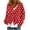 Red-1, variant on Women's Christmas Sweater Fashion Xmas Tree Printed Coat Cardigan Casual Long Sleeve Button Christmas Shirt