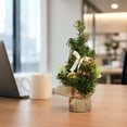 thumbnail image 7 of Mini Christmas Tree Assortment,Small Artificial Tabletop Christmas Trees Pre-Decorated,Holiday Desktop Decor for Home & Office(A), 7 of 7