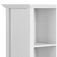 thumbnail image 6 of Acadian SOLID WOOD 57 inch Wide Transitional 8 Cube Storage Sofa Table in White, 6 of 10