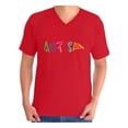 thumbnail image 1 of Awkward Styles Men's Autism Autistic Support Graphic V-neck T-shirt Tops for Autism Awareness, 1 of 4