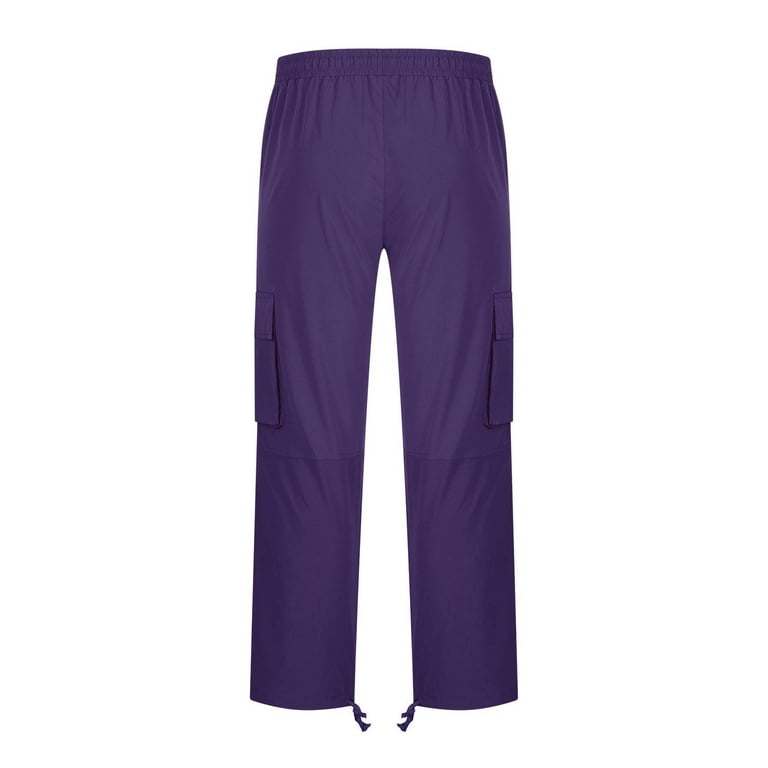 Baggy Cargo Pants - Purple