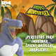 thumbnail image 4 of Dino Monster Flex Juguetes Flexibles Dinosaurios Elásticos azul acero Pequeño, 4 of 7