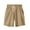 Khaki, variant on Ltctricy Bermuda Shorts for Women Elastic High Waisted Drawstring Knee Length Cotton Shorts Comfy Lounge Shorts