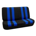 thumbnail image 5 of FH Group Striking Striped Seat Covers fro Auto, 2 Headrest Cover Full Set,  Black and Blue, 5 of 6