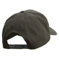 thumbnail image 4 of Foroner Text Law Forces Patched Big Size Structured Solid Poly Cotton Twill High Profile Prostyle Cap - Olive XL-3XL, 4 of 5