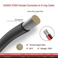 thumbnail image 2 of 12AWG XT60i Female to O Ring Connector for RC Battery Solar Portable Power Power Station and Solar P, 2 of 5