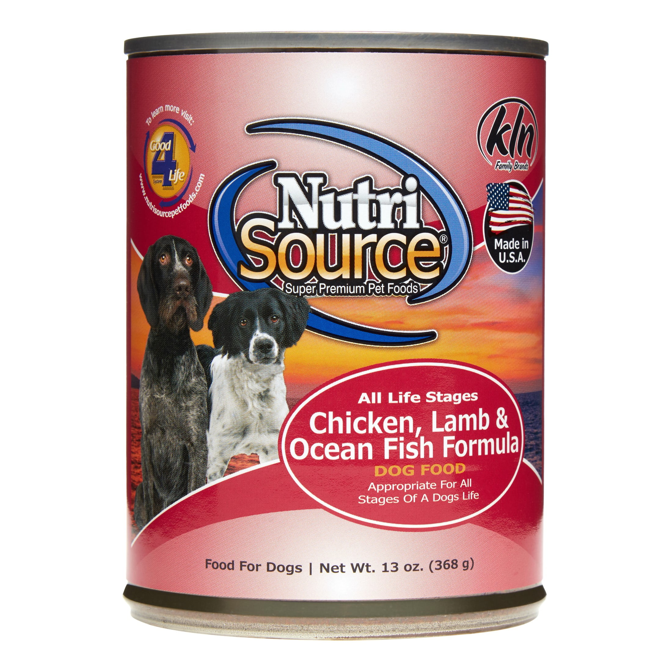 (12 Pack) NutriSource Chicken, Lamb & Ocean Fish Formula Wet Dog Food