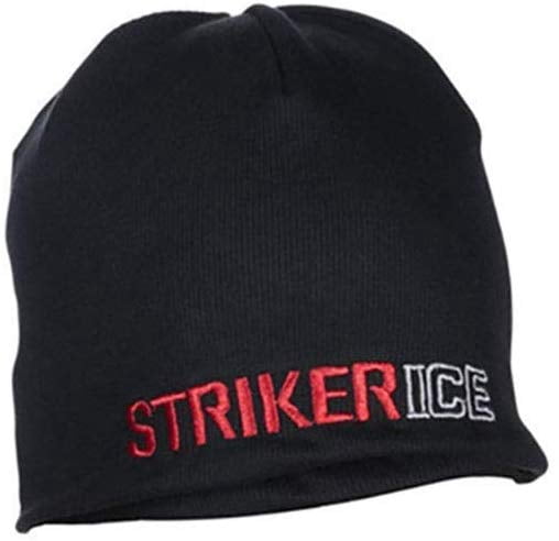 Striker Ice Knit Pom Hat, Black 