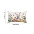 thumbnail image 4 of Sruoe Easter Throw Pillow Covers 12x20 Inch Bunny Rabbit Soft Plush Faux Fur, Decorative Throw Pillow Covers, Spring Cute Bunny Pillowcases for Easter Home Living Room Bed Decor, 4 of 6