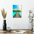 thumbnail image 2 of Elephant Stock Maldives Tropical Jetty Wall Art - Vertical Canvas Wall Art - Living Room Wall Decor - Beach Canvas - Blue And Beige Decor - 8" x 12", 2 of 8