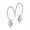 Pearl, variant on Drop Hook Earrings for Women Sterling Silver Cubic Zirconia Charm Ginger Lyne Collection