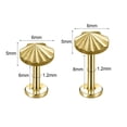 thumbnail image 2 of QQTDFG 1 Pc Titanium Labret Lip Rings 16g Shell Labret Lip Helix Conch Piercing Jewelry-Gold-6mm, 2 of 2