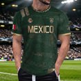 thumbnail image 5 of Mens Mexico Soccer Shirts Football Fans Crewneck Short Sleeve T Shirt Casual Summer Graphic Tee Tops XXL, 5 of 5