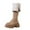 Khaki, variant on Lovzfmll Knee High Boots Women, Boots High Heel Warm, Mid Heel Round Toe Winter Snow Chunky Boots Casual Black Boots