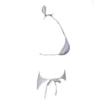 thumbnail image 3 of Traje de Baño Ocean Pacific para Mujer Bikini con Amarres Ajustables, Estampado a Rayas Azul Talla CH 2 Piezas, 3 of 4