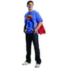 Superman T-Shirt with Cape Adult Costume - X-Large