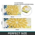 thumbnail image 7 of Yellow Floral and Petal Pattern Kitchen Rugs Sets Of 2,Anti Fatigue Kitchen Mat Rugs Non Slip Washable,Decorative Kitchen Floor Mats for Kitchen,Sink,Laundry,17"x30"+17"x47", 7 of 7